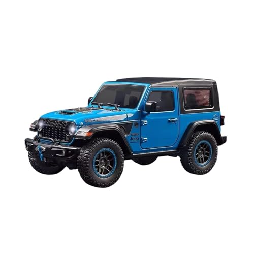 XGFFBAGB 1:18 Für Wrangler Rubicon SUV Legierung Geländewagen Druckguss Metall Maßstab Modell Auto Sound & Licht Sammlung Spielzeug Geschenke(Blu,No Box) von XGFFBAGB