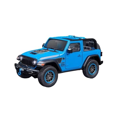 XGFFBAGB 1:18 Für Wrangler Rubicon SUV Legierung Geländewagen Druckguss Metall Maßstab Modell Auto Sound & Licht Sammlung Spielzeug Geschenke(Blue B,No Box) von XGFFBAGB