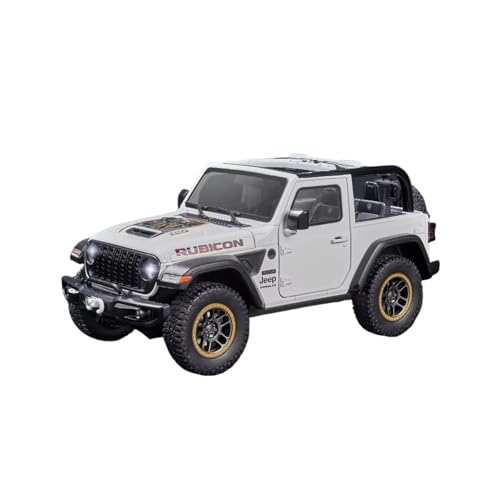 XGFFBAGB 1:18 Für Wrangler Rubicon SUV Legierung Geländewagen Druckguss Metall Maßstab Modell Auto Sound & Licht Sammlung Spielzeug Geschenke(White C,No Box) von XGFFBAGB