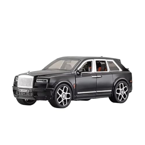 XGFFBAGB 1:20 Für Cullinan Mansory SUV Legierung Modell Auto Metall Diecast Spielzeug Auto Sound & Licht Geschenk(Black A,No Box) von XGFFBAGB