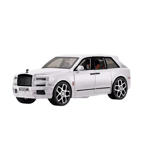 XGFFBAGB 1:20 Für Cullinan Mansory SUV Legierung Modell Auto Metall Diecast Spielzeug Auto Sound & Licht Geschenk(White C,No Box) von XGFFBAGB