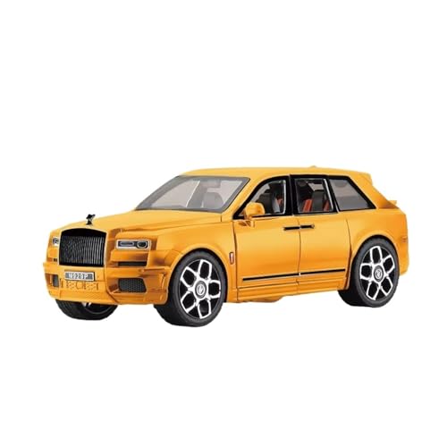 XGFFBAGB 1:20 Für Cullinan Mansory SUV Legierung Modell Auto Metall Diecast Spielzeug Auto Sound & Licht Geschenk(Yellow D,No Box) von XGFFBAGB