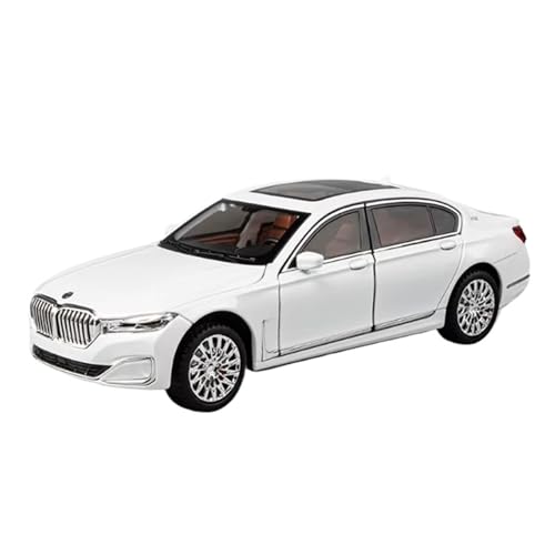 XGFFBAGB 1:24 Für 7 Serie 760 LI Legierung Auto Modell Druckguss Metall Fahrzeuge Auto Modell Sound Und Licht Sammlung Spielzeug Geschenk(White D,with Box) von XGFFBAGB