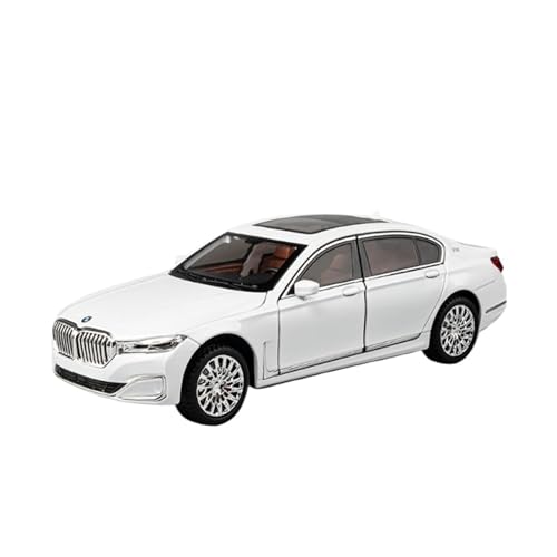 XGFFBAGB 1:24 Für 760 LI Legierung Auto Modell Druckguss Metall Fahrzeuge Auto Modell Sound Und Licht Sammlung Spielzeug Geschenk(White,No Box) von XGFFBAGB