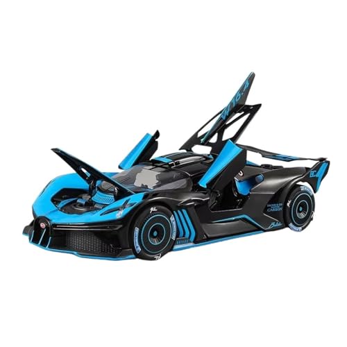 XGFFBAGB 1:24 Für Bolide Legierung Modell Sound Licht Diecast Auto Spielzeug Geschenk Sammlerstück Wohnkultur(Blu,with Box) von XGFFBAGB