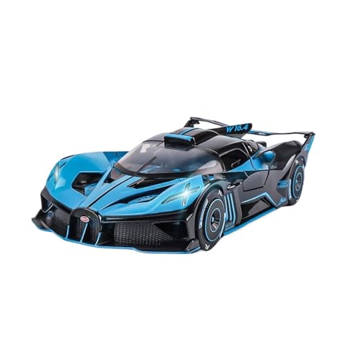 XGFFBAGB 1:24 Für Bolide Legierung Sport Auto Modell Diecast Metall Spielzeug Rennfahrzeuge Sound Und Licht Spielzeug Sammlung Geschenk(Blu,No Box) von XGFFBAGB