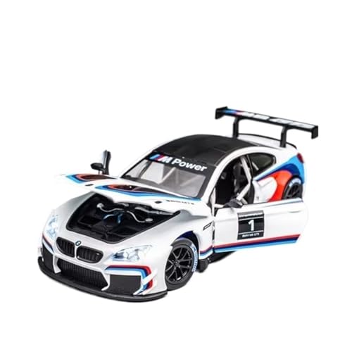 XGFFBAGB 1:24 Für CSL Legierung Track Racing Auto Modell Diecast Metall Spielzeug Auto Sport Modell Sound Und Licht Sammlung Geschenk(White,with Box) von XGFFBAGB