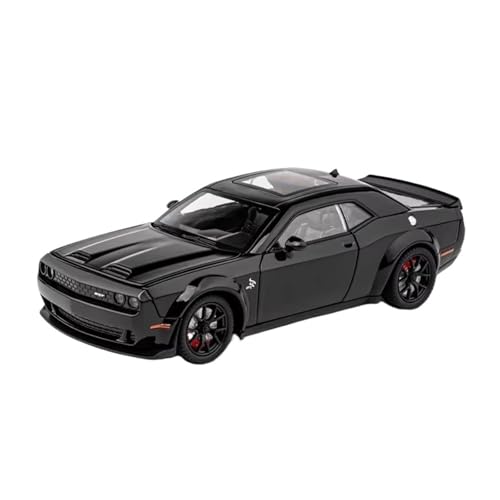 XGFFBAGB 1:24 Für Challenger SRT Hellcat Redeye Super Muscle Car Legierung Metall Druckguss Auto Modell Sammeln Hobby Dekorative Geschenk(Black,No Box) von XGFFBAGB