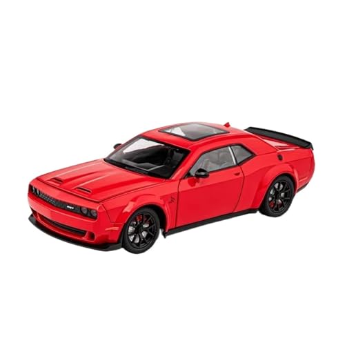 XGFFBAGB 1:24 Für Challenger SRT Hellcat Redeye Super Muscle Car Legierung Metall Druckguss Auto Modell Sammeln Hobby Dekorative Geschenk(Rosso,with Box) von XGFFBAGB