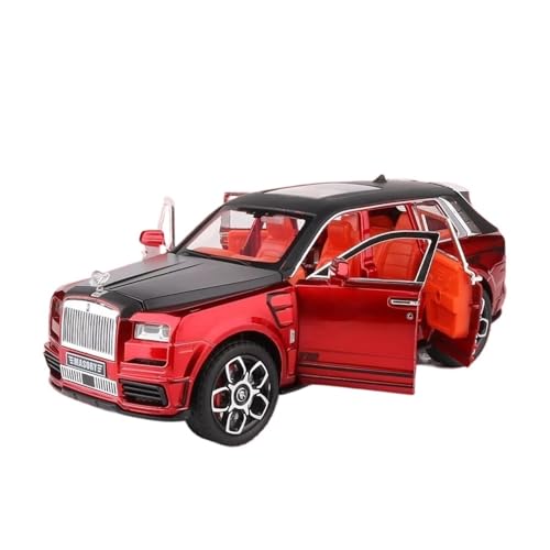 XGFFBAGB 1:24 Für Cullinan Masory SUV Legierung Auto Modell Druckguss Metall Spielzeug Auto Modell Sound Und Licht Geschenk(Rosso,No Box) von XGFFBAGB