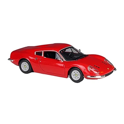 XGFFBAGB 1:24 Für Dino 206 GT Sportwagen, Statische Druckgussfahrzeuge, Sammlerstück, Modellauto-Spielzeug(No Box) von XGFFBAGB