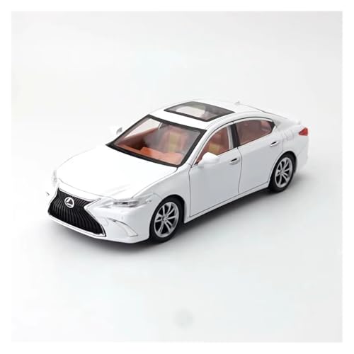 XGFFBAGB 1:24 Für ES300h Auto Spielzeug Diecast Modell Pull Back Sound & Licht Tür Öffnende Sammlung Geschenk(White,No Box) von XGFFBAGB