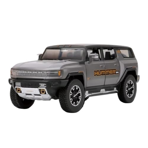 XGFFBAGB 1:24 Für EV Legierung Auto Modell Druckguss Metall Off-Road Fahrzeuge Auto Modell Sammlung Sound Licht Geschenk(Gray B,with Box) von XGFFBAGB