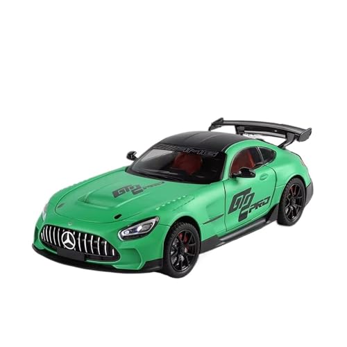 XGFFBAGB 1:24 Für GT Legierung Auto Diecast Metall Skala Auto Modell Sound & Licht Sammlung Spielzeug Fahrzeuge Geschenke(Green,No Box) von XGFFBAGB