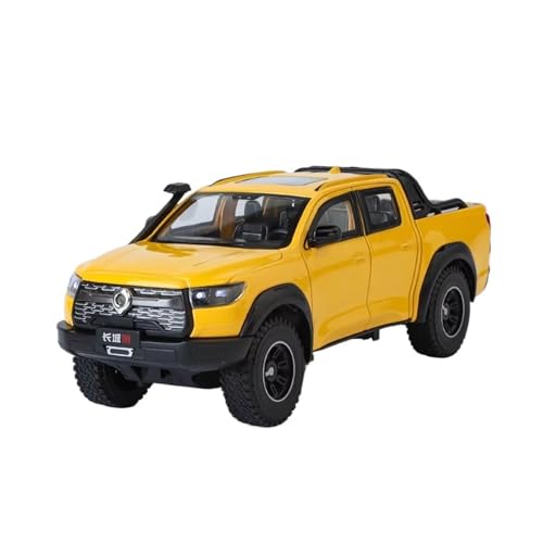 XGFFBAGB 1:24 Für Great Wall Pao Legierung Auto Modelle Spielzeug Metall Druckguss Türen Geöffnet Stoßdämpfung Pickup Truck Modelle Spielzeug(Yellow,No Box) von XGFFBAGB