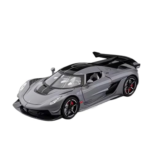 XGFFBAGB 1:24 Für Jesko Sportwagen Modell Spielzeug Metall Diecast Licht Musik Zurückziehen Sportwagen Modelle Sammlung Racing Fahrzeug Geschenk(Gray A,No Box) von XGFFBAGB