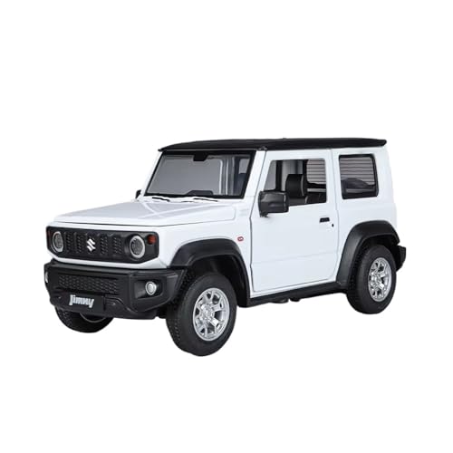 XGFFBAGB 1:24 Für Jimny Legierung Auto Modell Druckguss Metall Geländewagen Auto Modell Sound Und Licht Sammlung Spielzeug Geschenk(White,with Box) von XGFFBAGB