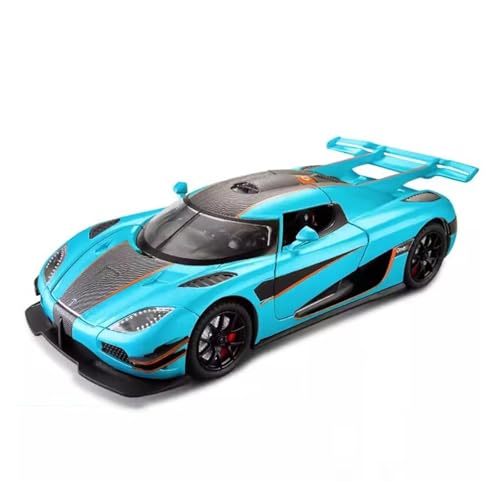 XGFFBAGB 1:24 Für Koenigsegg One Legierung Auto Modell Sound Und Licht Zurückziehen Spielzeug Auto Metall Sport Auto Sammlung Ornamente Geschenk(Blu,No Box) von XGFFBAGB