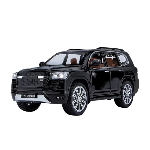 XGFFBAGB 1:24 Für LC300 GR Legierung Auto Modell Fahrzeuge Sound Licht Diecast Auto Sammlung Spielzeug Geschenk(Black,with Box) von XGFFBAGB