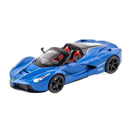 XGFFBAGB 1:24 Für Laferrari Cabrio Legierung Rennwagen Modell Diecast Metall Spielzeug Fahrzeuge Auto Modell Spielzeug Geschenk(Blu,No Box) von XGFFBAGB