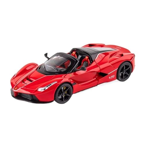 XGFFBAGB 1:24 Für Laferrari Cabrio Legierung Rennwagen Modell Diecast Metall Spielzeug Fahrzeuge Auto Modell Spielzeug Geschenk(Rosso,No Box) von XGFFBAGB