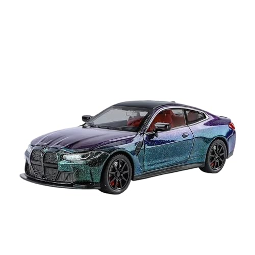 XGFFBAGB 1:24 Für M4 Diecast Legierung Metall Spielzeug Auto Fahrzeug Modell Sound & Licht Türen Öffnende Sammlung Geschenk(Purple,with Box) von XGFFBAGB