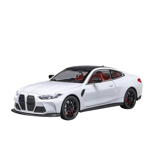 XGFFBAGB 1:24 Für M4 G82 Coupe Legierung Sport Auto Modell Diecast Metall Spielzeug Rennwagen Fahrzeuge Modell Sammlung Geschenk(White,No Box) von XGFFBAGB