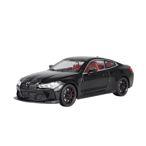 XGFFBAGB 1:24 Für M4 G82 Coupe Legierung Sport Auto Modell Druck Druck Metall Auto Modell Sound Licht Sammlung Spielzeug Geschenk(Black,with Box) von XGFFBAGB