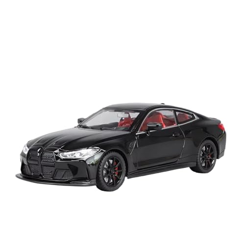 XGFFBAGB 1:24 Für M4 G82 Coupe Legierung Sport Auto Modell Druckguss Metall Fahrzeuge Auto Modell Sound Licht Sammlung Spielzeug Geschenk(Black,with Box) von XGFFBAGB