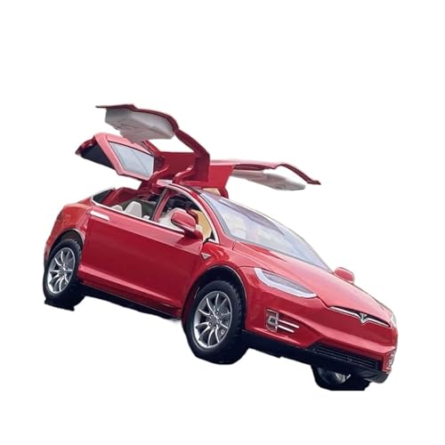 XGFFBAGB 1:24 Für Modell X Legierung Auto Modell Diecast Metall Spielzeug Fahrzeuge Auto Modell Sammlung Sound Und Licht Spielzeug Geschenk(Rosso,with Box) von XGFFBAGB