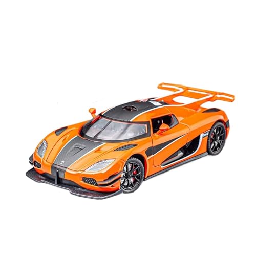 XGFFBAGB 1:24 Für ONE 1 Legierung Auto Modell Druckguss Metall Sport Fahrzeug Modell Sound Und Licht Sammlung Spielzeug Geschenk(Orange,No Box) von XGFFBAGB