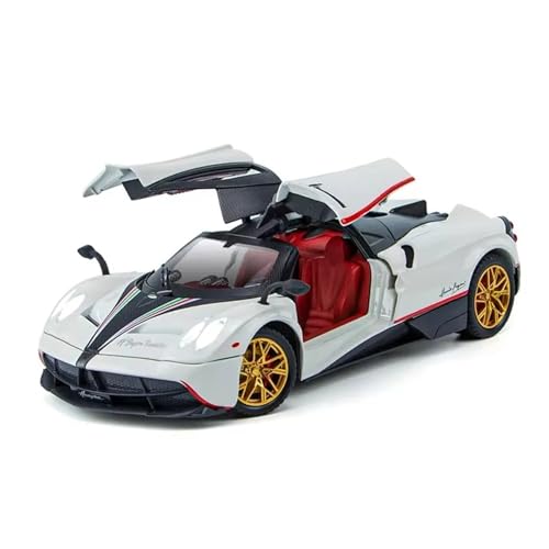 XGFFBAGB 1:24 Für Pagani Auto Legierung Auto Modell Sport Auto Spielzeug Auto Sammlung Dekoration Geschenk(White,with Box) von XGFFBAGB