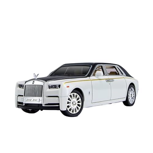 XGFFBAGB 1:24 Für Phantom Diecast Spielzeugautos Modell Zurückziehen Zink Legierung Metall Spielzeug Auto Geschenke Sammlung(White,No Box) von XGFFBAGB