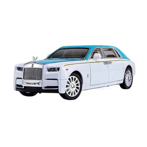 XGFFBAGB 1:24 Für Phantom Legierung Auto Modell Druckguss Metall Auto Modell Sammlung Sound Licht Spielzeug Geschenk(Blu,with Box) von XGFFBAGB