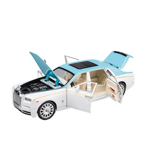 XGFFBAGB 1:24 Für Phantom Mansory Legierung Auto Druckguss & Spielzeug Fahrzeuge Auto Modell Sound Und Licht Zurückziehen Auto Spielzeug Geschenke(Blu,No Box) von XGFFBAGB