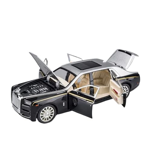 XGFFBAGB 1:24 Für Phantom Mansory Legierung Auto Druckguss & Spielzeug Fahrzeuge Auto Modell Sound Und Licht Zurückziehen Auto Spielzeug Geschenke(Silver,No Box) von XGFFBAGB