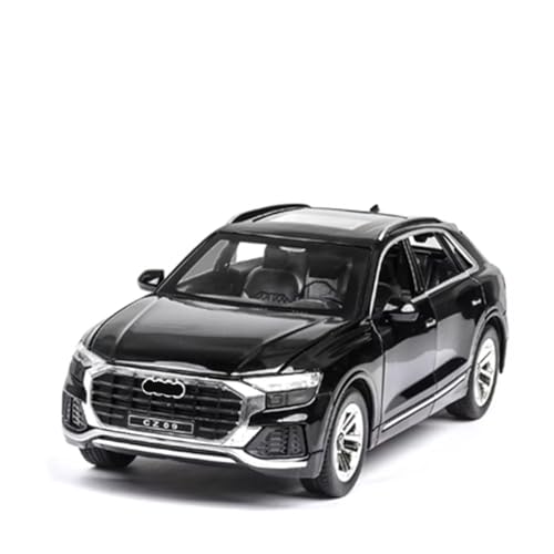 XGFFBAGB 1:24 Für Q8 SUV Legierung Automodell Druckguss Metall Spielzeugfahrzeuge Automodell Sound Und Licht Sammlung Spielzeug Geschenk(Black,No Box) von XGFFBAGB