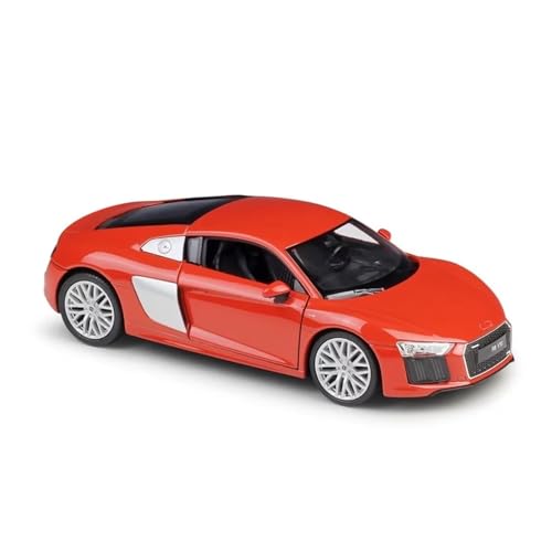 XGFFBAGB 1:24 Für R8 V10 Modell Auto Spielzeug Fahrzeug Metall Legierung Spielzeug Auto Geschenk Sammlung(Rosso,No Box) von XGFFBAGB