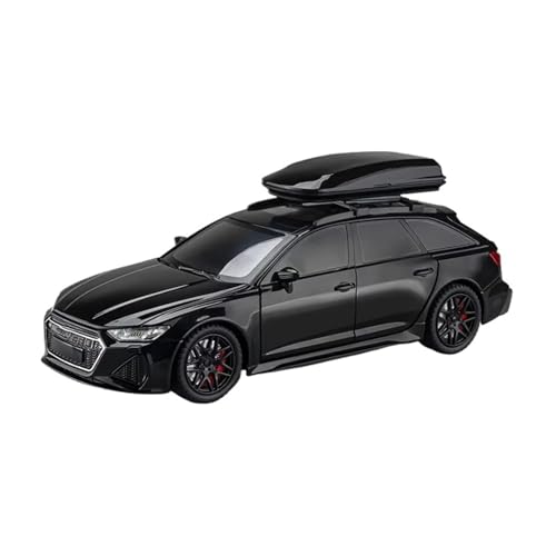 XGFFBAGB 1:24 Für RS6 Alloy Car Model Model Toy Travel Edition Metallmet Metallstürme 6 Türen Eröffneten Sound Light Geschenke(Black,No Box) von XGFFBAGB