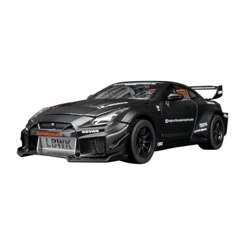 XGFFBAGB 1:24 Für Skyline Ares GTR CSR2 Diecast Spielzeug Fahrzeuge Metall Spielzeug Auto Modell Zurückziehen Sammlung Spielzeug(Black,with Box) von XGFFBAGB