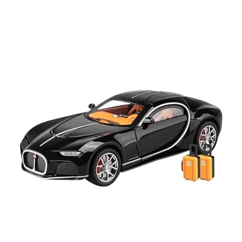 XGFFBAGB 1:24 Legierung Sportwagen Modell Druckguss Metall Spielzeug Fahrzeuge Auto Modell Sound Und Licht Spielzeug Geschenk(Black,No Box) von XGFFBAGB