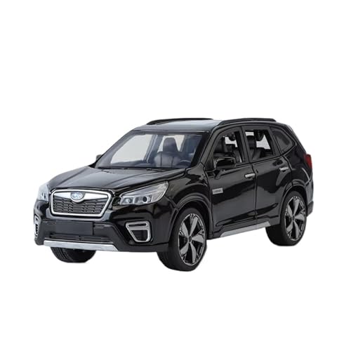 XGFFBAGB 1:30 Für Forester SUV Legierung Auto Modell Diecast Metall Geländewagen Auto Modell Sound Und Licht Spielzeug Geschenk(Black,No Box) von XGFFBAGB