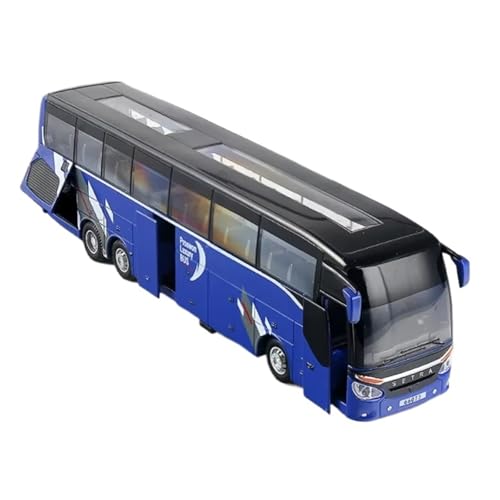 XGFFBAGB 1:32 Für Business Bus Fahrzeug Legierung Einschichtige Bus Auto Modell Spielzeug Diecast Metall Sound Licht Zurückziehen Geschenk Spielzeug(Blu,No Box) von XGFFBAGB