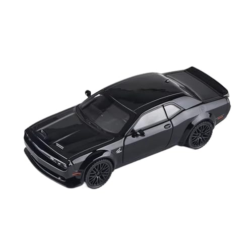 XGFFBAGB 1:32 Für Challenger SRT Hellcat Spielzeugautomodell Diecast Metal Sound & Light Vehicle Collection Geschenk(Black,No Box) von XGFFBAGB