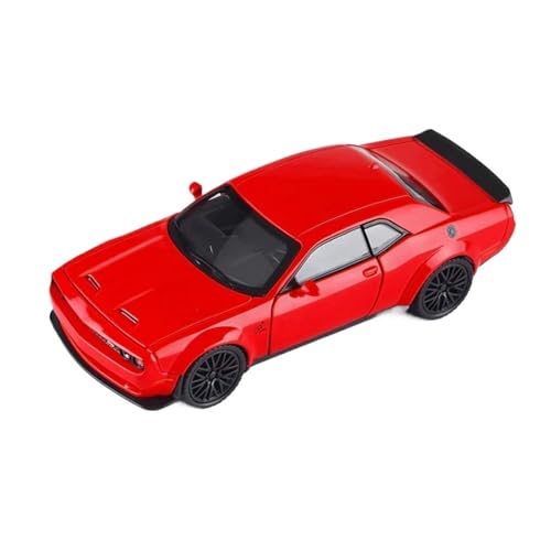 XGFFBAGB 1:32 Für Challenger SRT Hellcat Spielzeugautomodell Diecast Metal Sound & Light Vehicle Collection Geschenk(Rosso,No Box) von XGFFBAGB