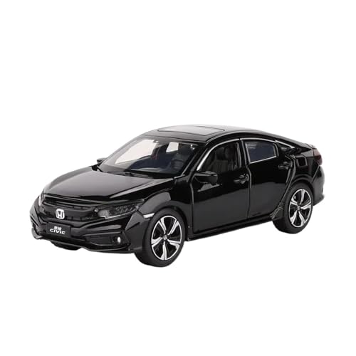 XGFFBAGB 1:32 Für Civic Legierung Diecasts Spielzeug Fahrzeuge Metall Auto Modell Sound Licht Auto Spielzeug Sammlerstücke Geschenke(Black,with Box) von XGFFBAGB