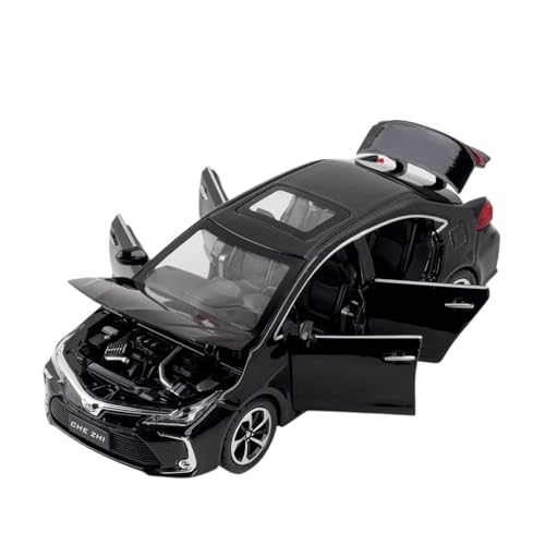 XGFFBAGB 1:32 Für Corolla Legierung Auto Modell Sound Licht Zurückziehen Spielzeug Auto Ornamente Sammeln Geschenk(Black,No Box) von XGFFBAGB