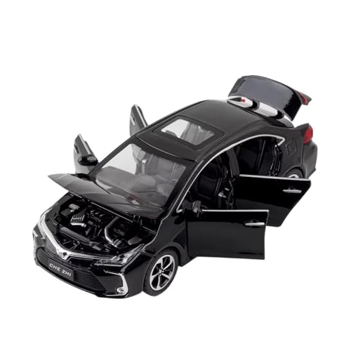 XGFFBAGB 1:32 Für Corolla Legierung Auto Modell Sound Licht Zurückziehen Spielzeug Auto Ornamente Sammeln Geschenk(Black,No Box) von XGFFBAGB