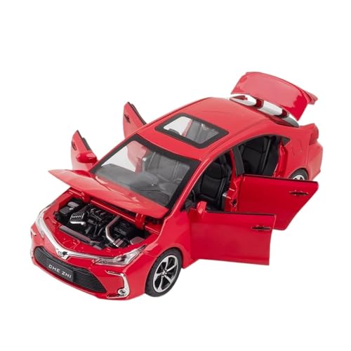 XGFFBAGB 1:32 Für Corolla Legierung Auto Modell Sound Licht Zurückziehen Spielzeug Auto Ornamente Sammeln Geschenk(Rosso,No Box) von XGFFBAGB