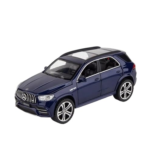 XGFFBAGB 1:32 Für GLE 63s SUV Legierung Auto Modell Diecast Pull Back Metall Fahrzeuge Modell Auto Innen Ornamente Geschenk(Blu,No Box) von XGFFBAGB